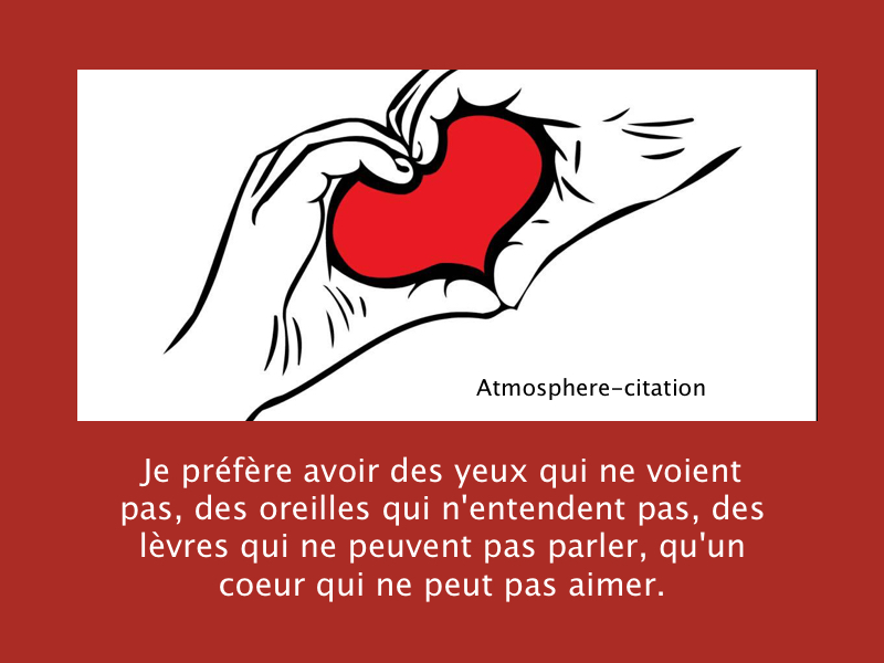 pensée sur aimer