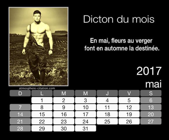 1302 dicton calendrier 2017 mai