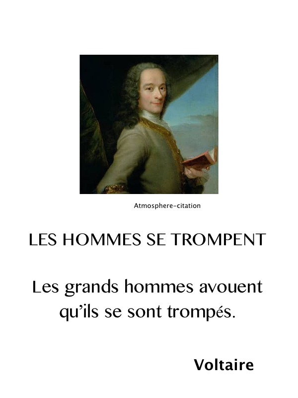 Les hommes se trompent